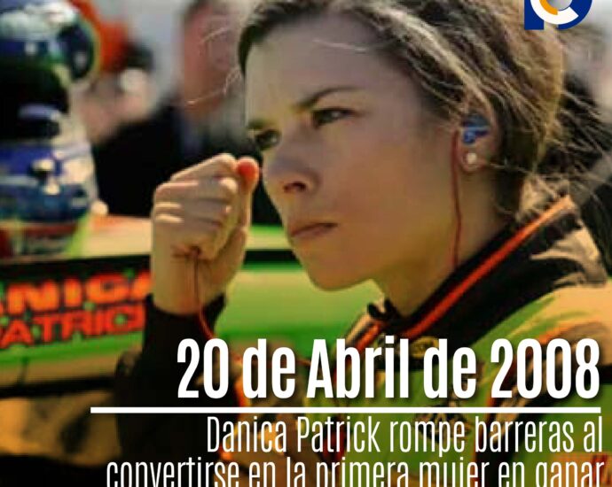 20 de Abril de 2008: Danica Patrick rompe barreras al convertirse en la primera mujer en ganar una carrera de la IndyCar series