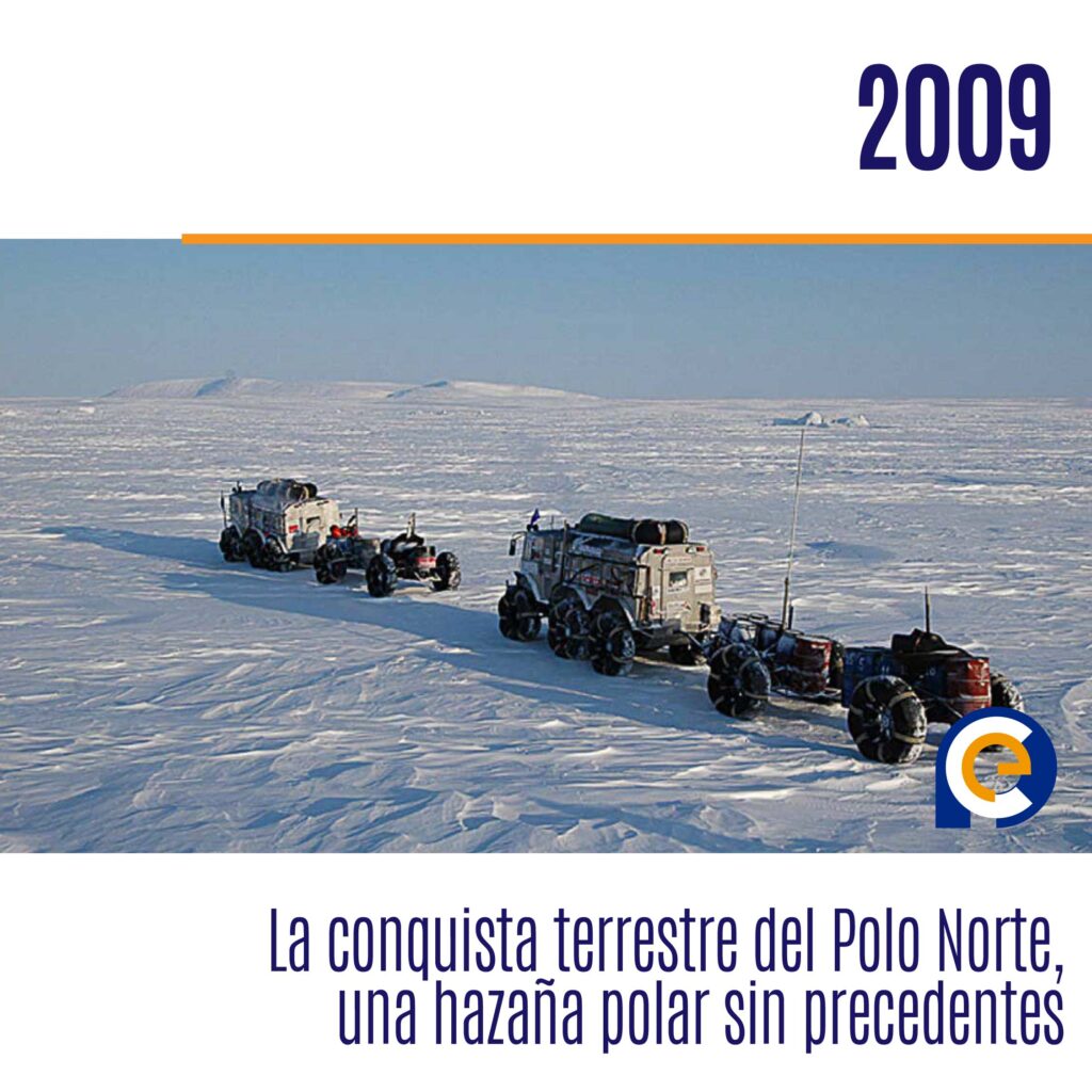 2009: La conquista terrestre del Polo Norte, una hazaña polar sin precedentes