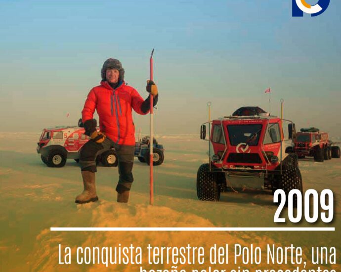 2009: La conquista terrestre del Polo Norte, una hazaña polar sin precedentes