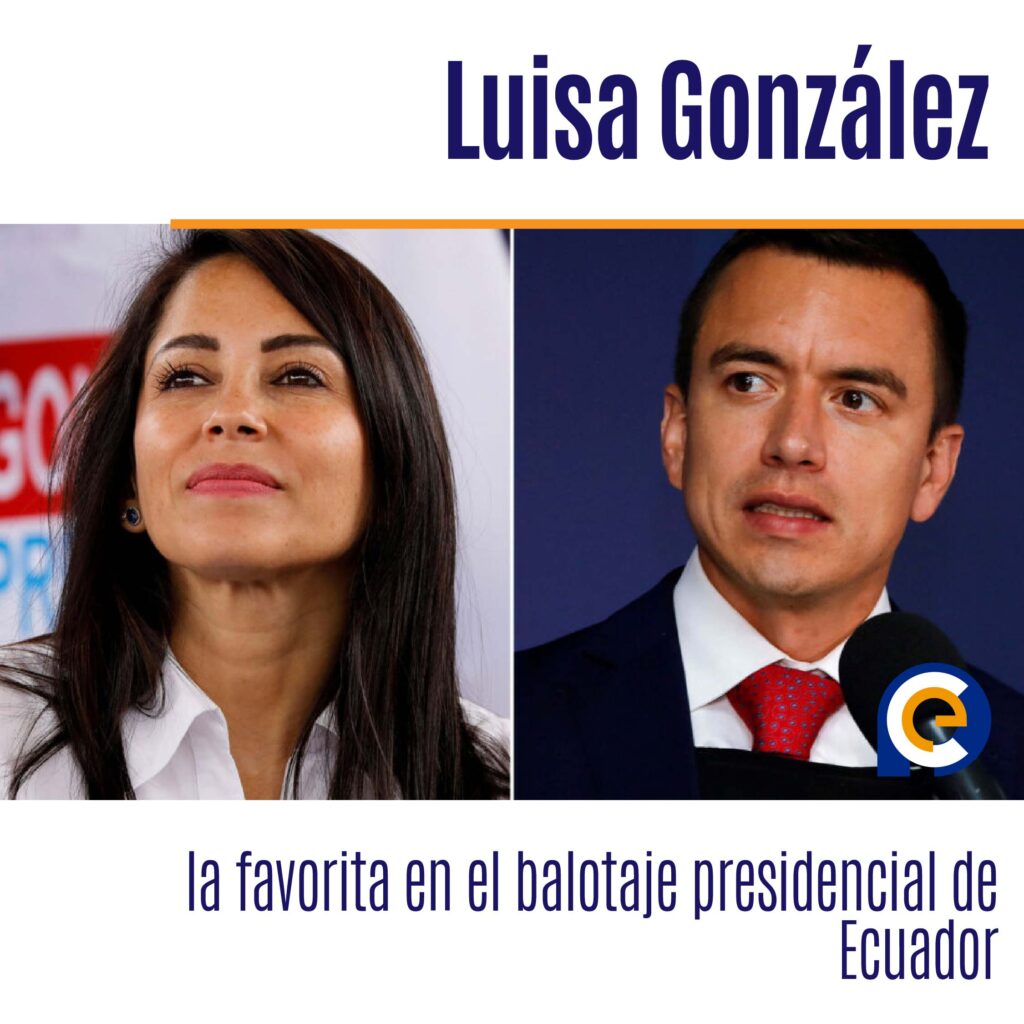 Luisa González, la favorita en el balotaje presidencial de Ecuador