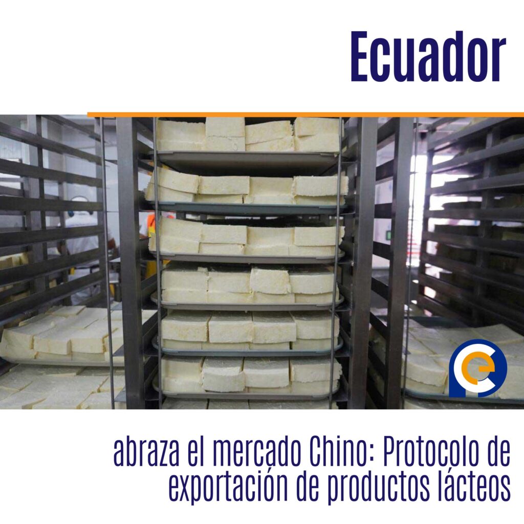 Ecuador abraza el mercado Chino: Protocolo de exportación de productos lácteos