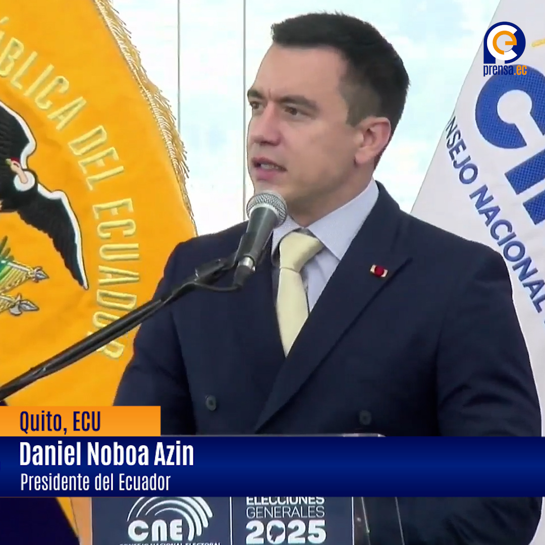 Daniel Noboa: "Ecuador renace con esperanza y seguridad"