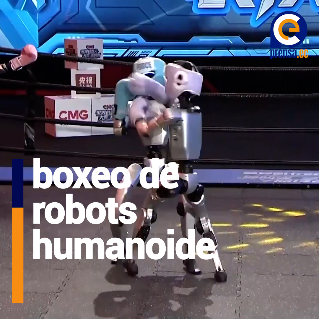 Robots Humanoides se enfrentan en el ring de boxeo