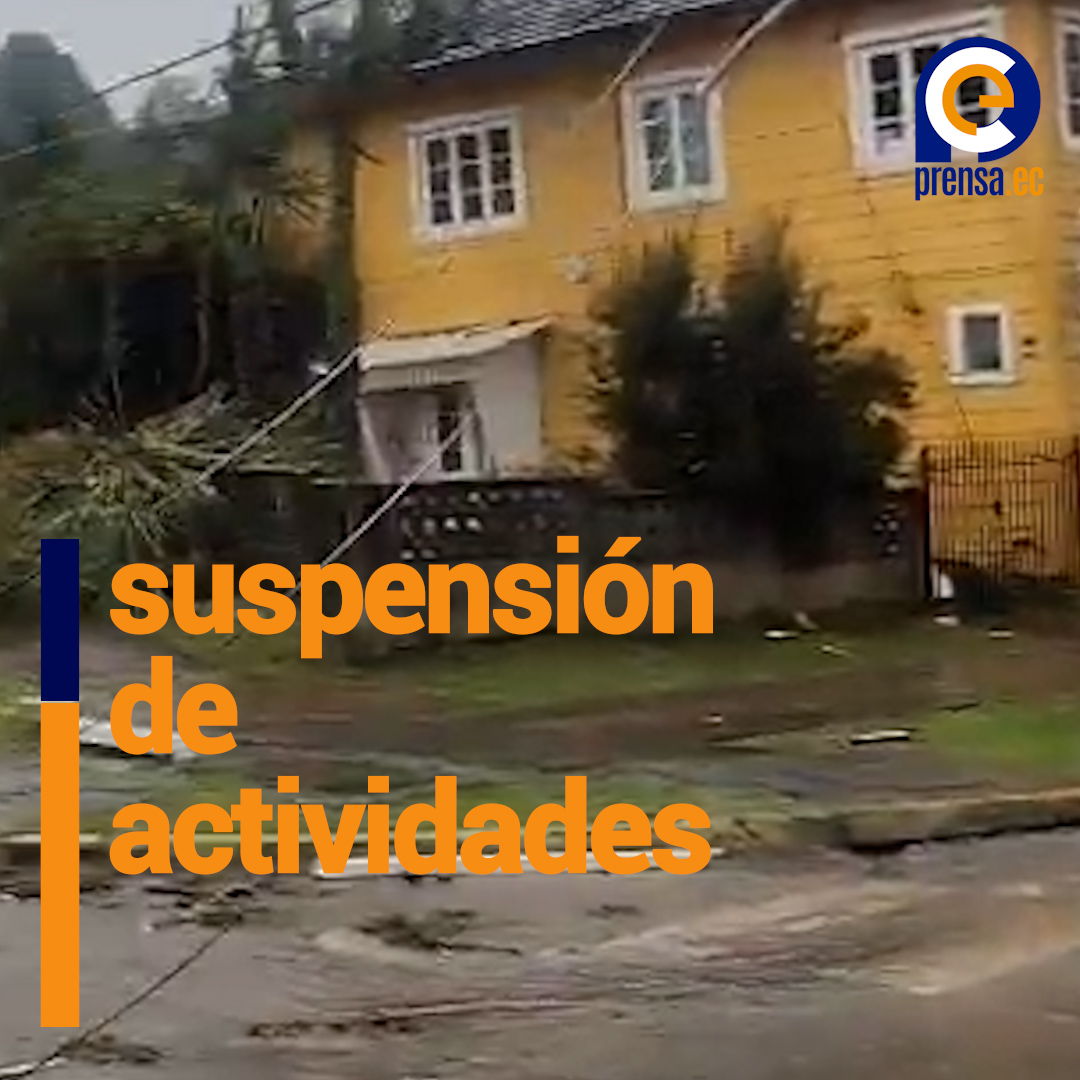 Clases suspendidas en Puerto Varas tras tornado