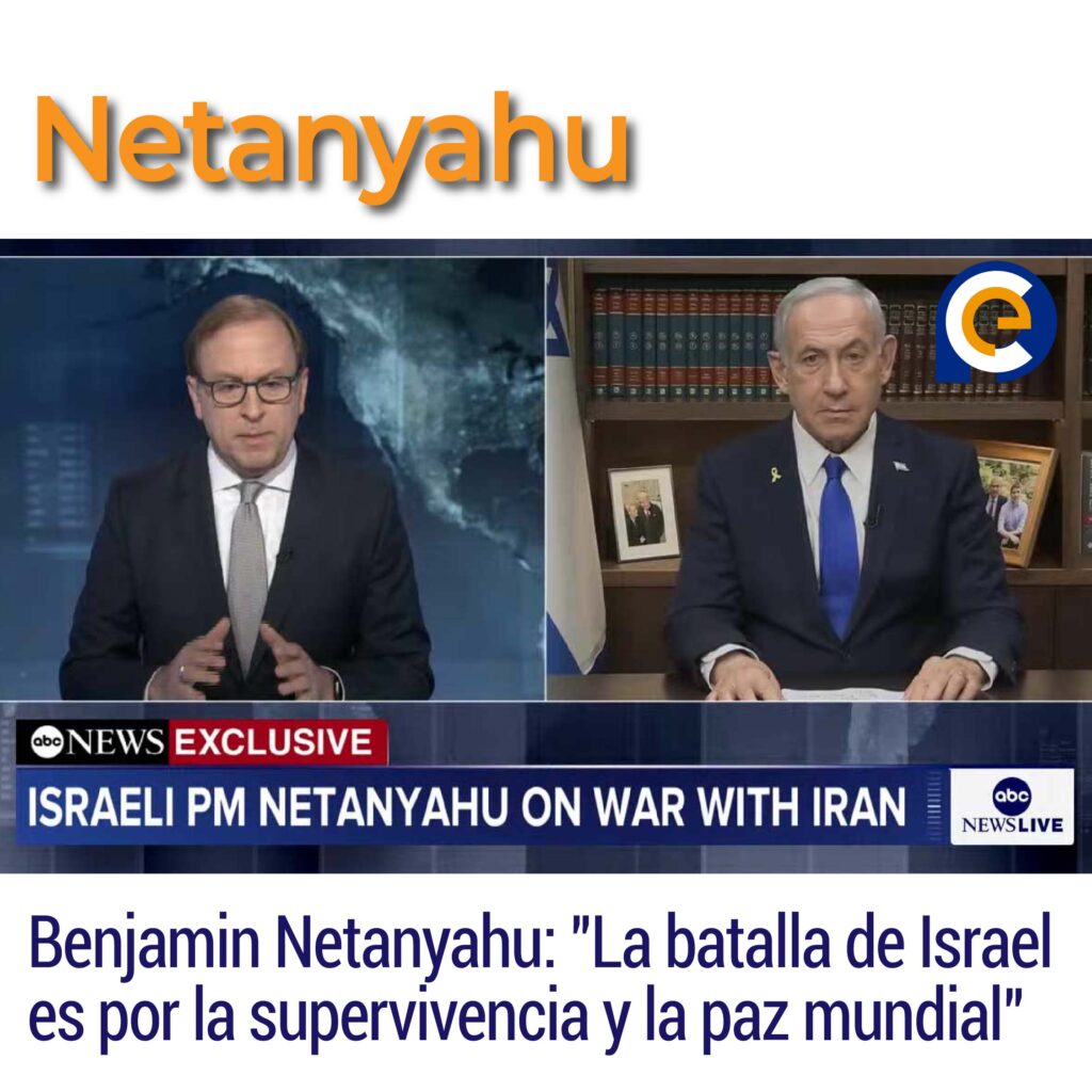 Benjamin Netanyahu: "La batalla de Israel es por la supervivencia y la paz mundial"