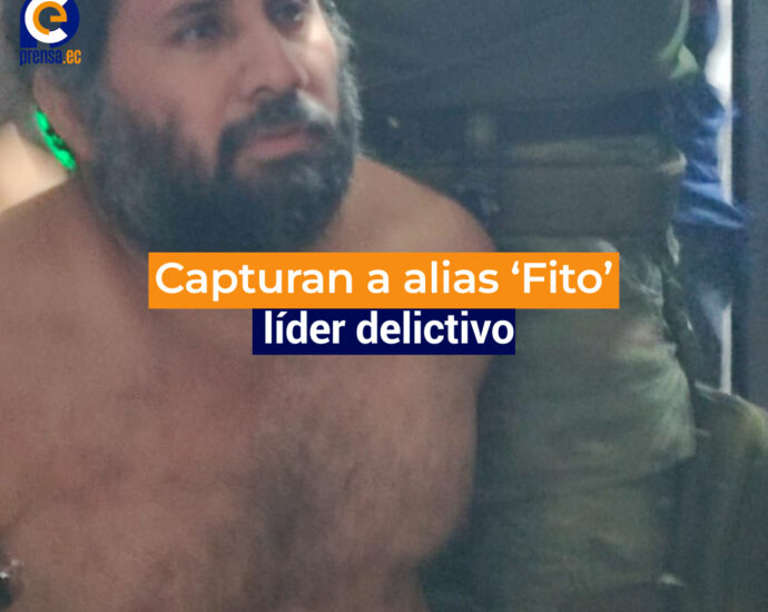 Capturan a alias 'Fito', líder delictivo