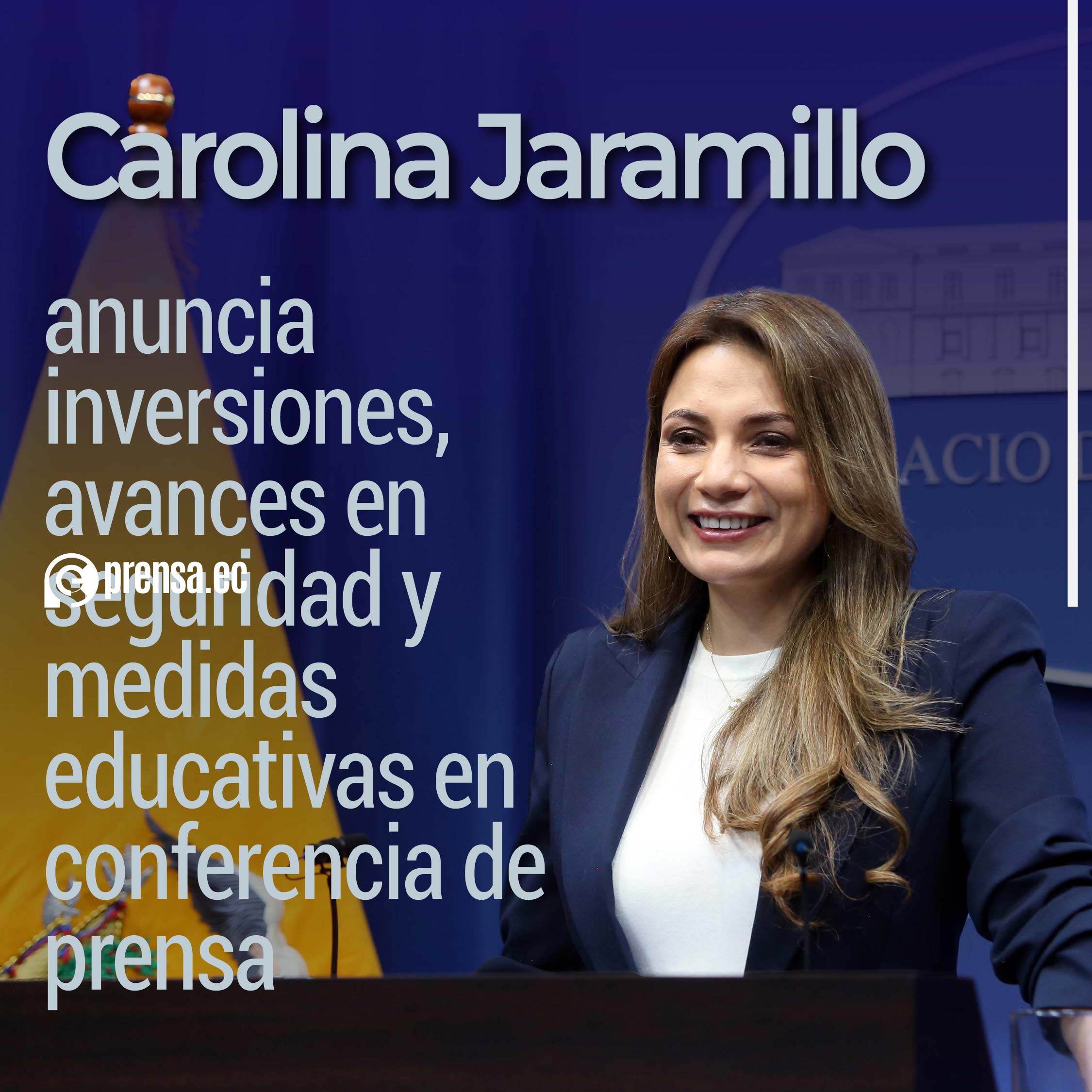Carolina Jaramillo anuncia inversiones, avances en seguridad y medidas educativas en conferencia de prensa