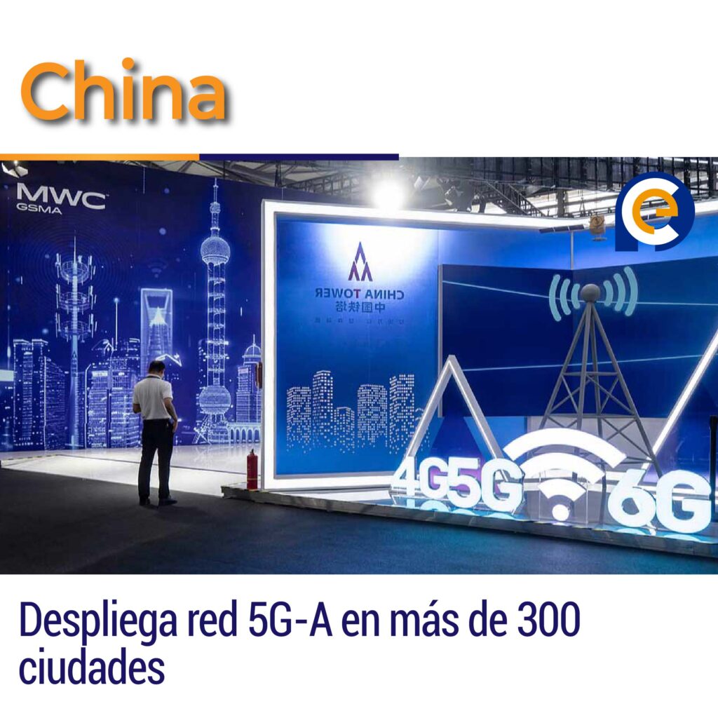 China despliega red 5G-A en más de 300 ciudades