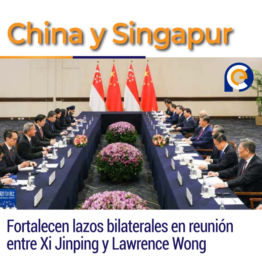 China y Singapur fortalecen lazos bilaterales en reunión entre Xi Jinping y Lawrence Wong