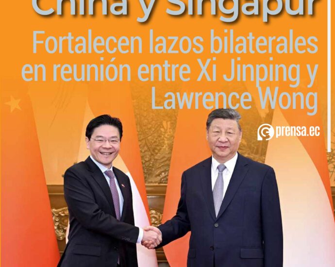 China y Singapur fortalecen lazos bilaterales en reunión entre Xi Jinping y Lawrence Wong