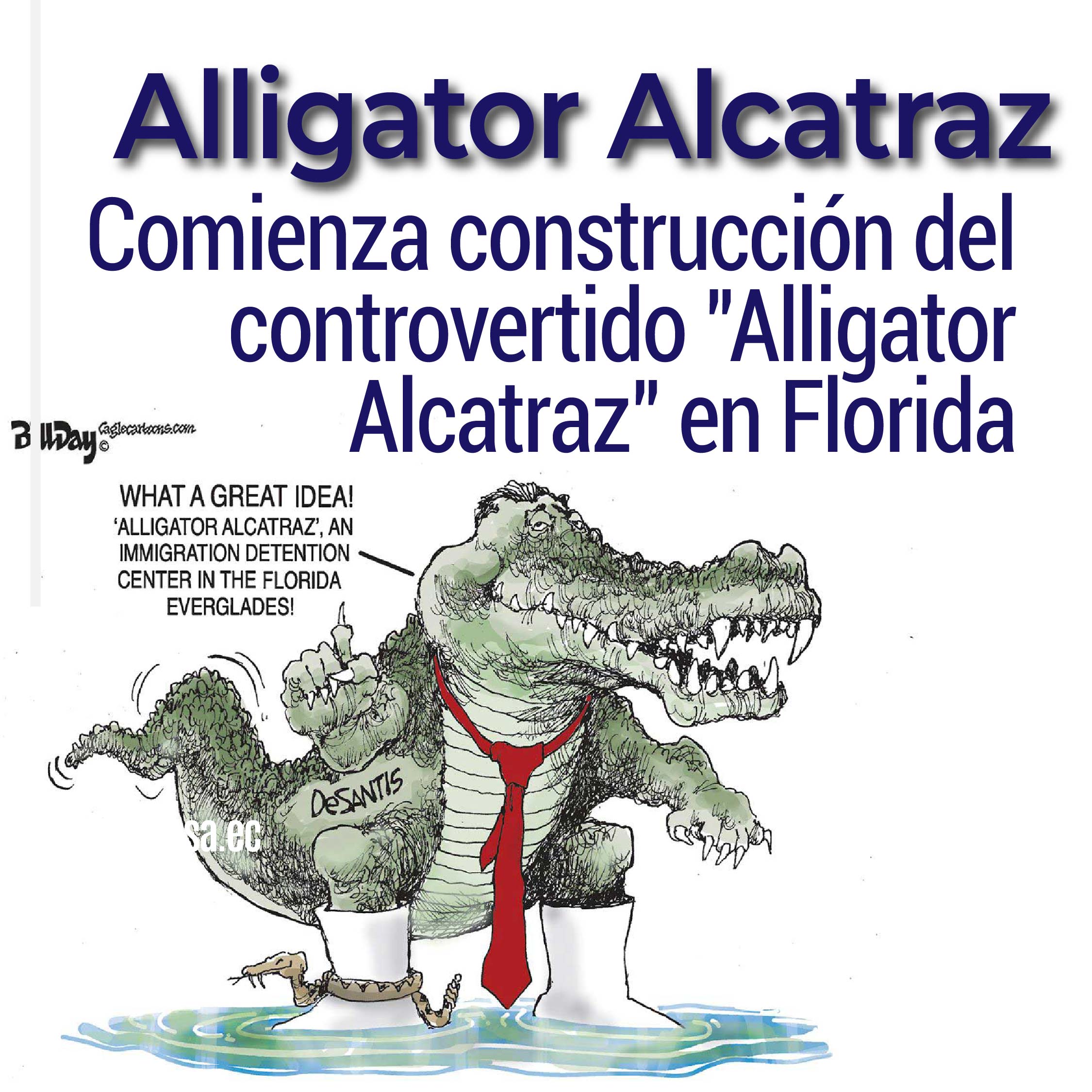 Comienza construcción del controvertido "Alligator Alcatraz" en Florida
