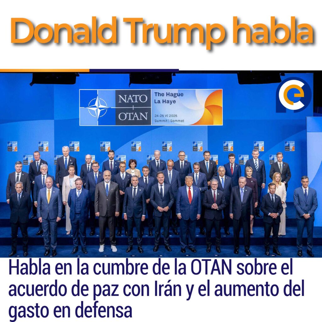 Donald Trump habla en la cumbre de la OTAN sobre el acuerdo de paz con Irán y el aumento del gasto en defensa