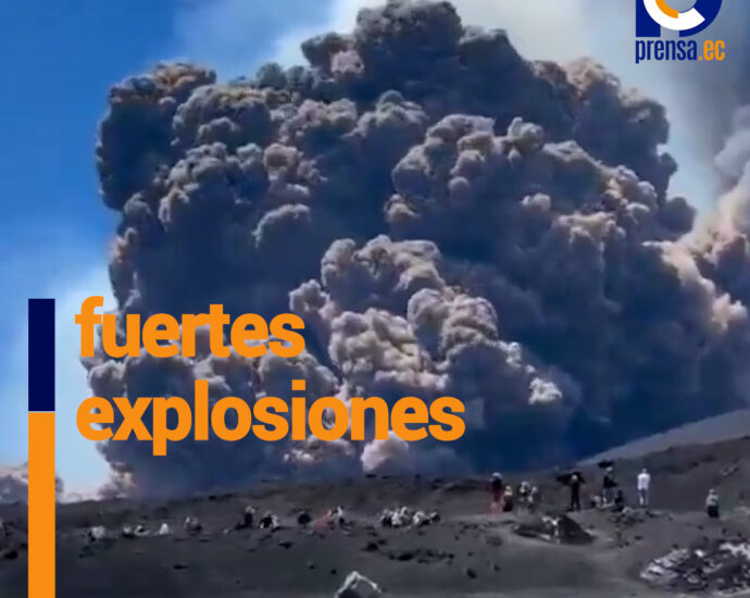 Potente erupción del volcán Etna en Sicilia