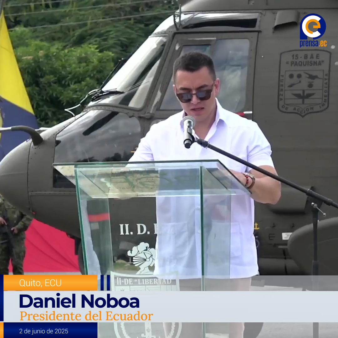 Noboa entrega helicópteros para reforzar seguridad y misiones humanitarias