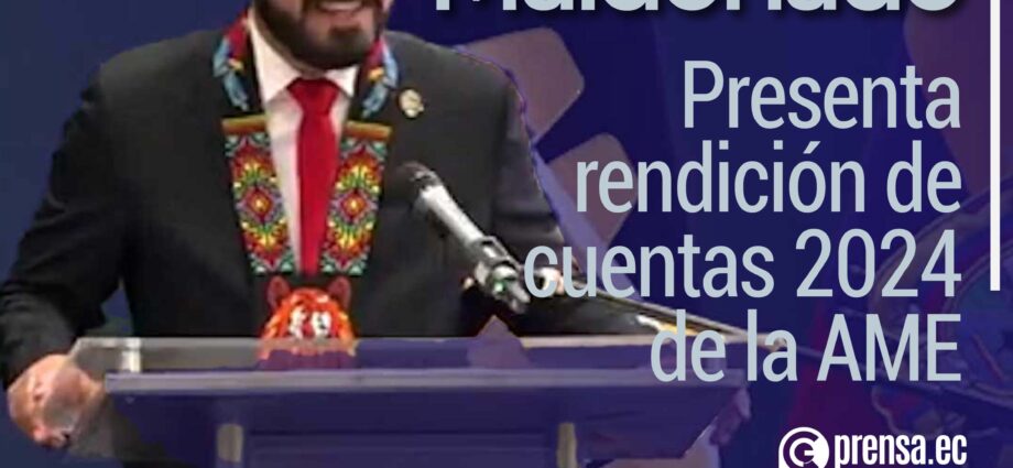 Patricio Maldonado presenta rendición de cuentas 2024 de la AME
