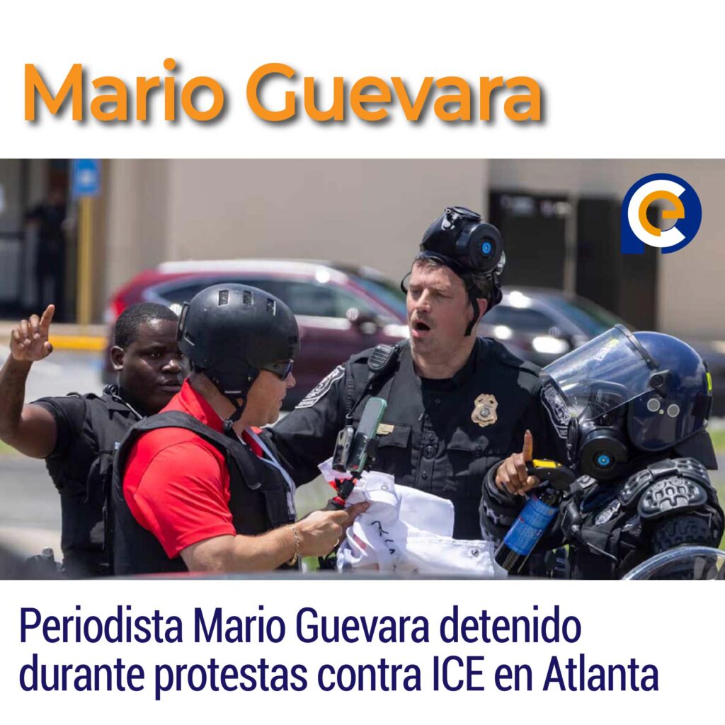 Periodista Mario Guevara detenido durante protestas contra ICE en Atlanta