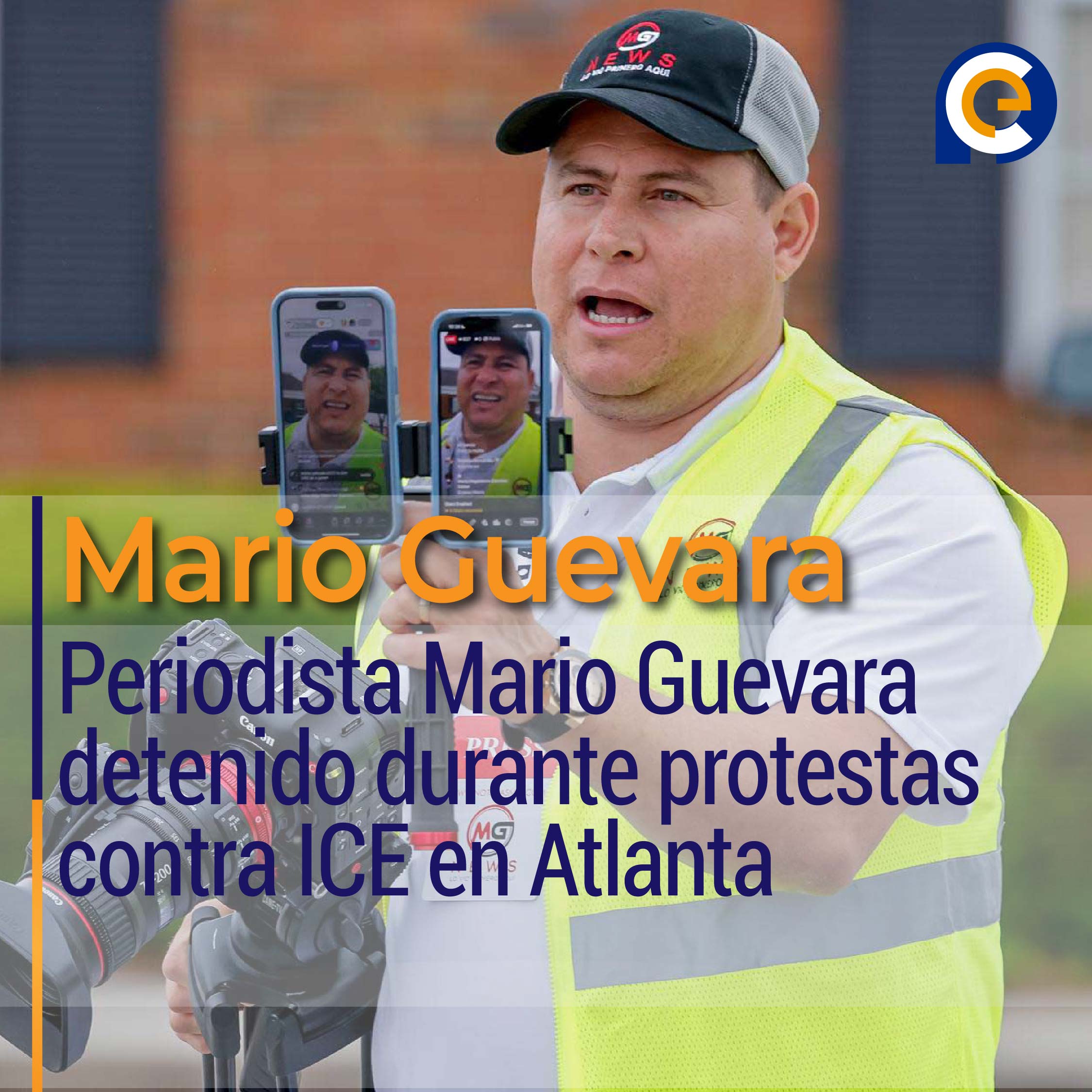 Periodista Mario Guevara detenido durante protestas contra ICE en Atlanta
