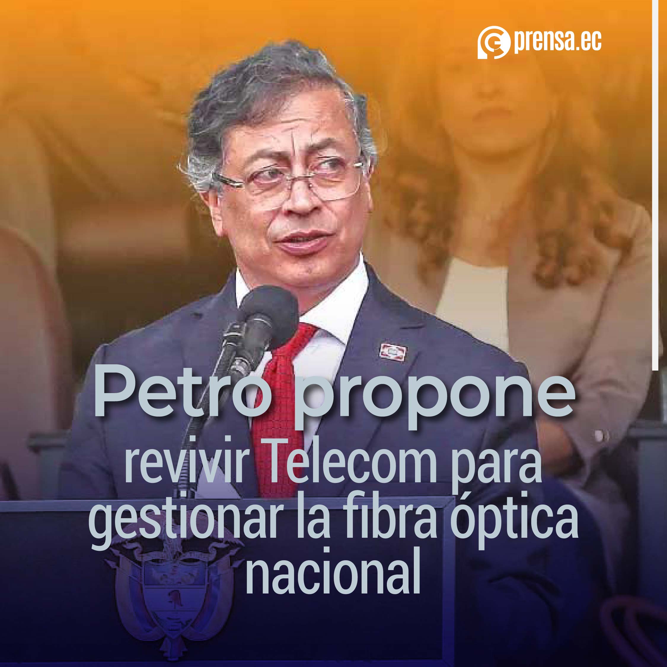 Petro propone revivir Telecom para gestionar la fibra óptica nacional