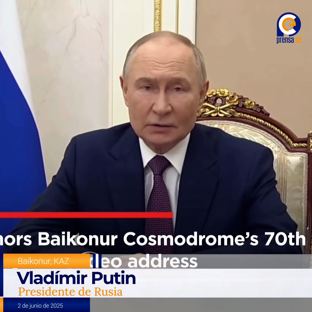 Putin celebra el 70º aniversario del Centro Espacial de Baikonur
