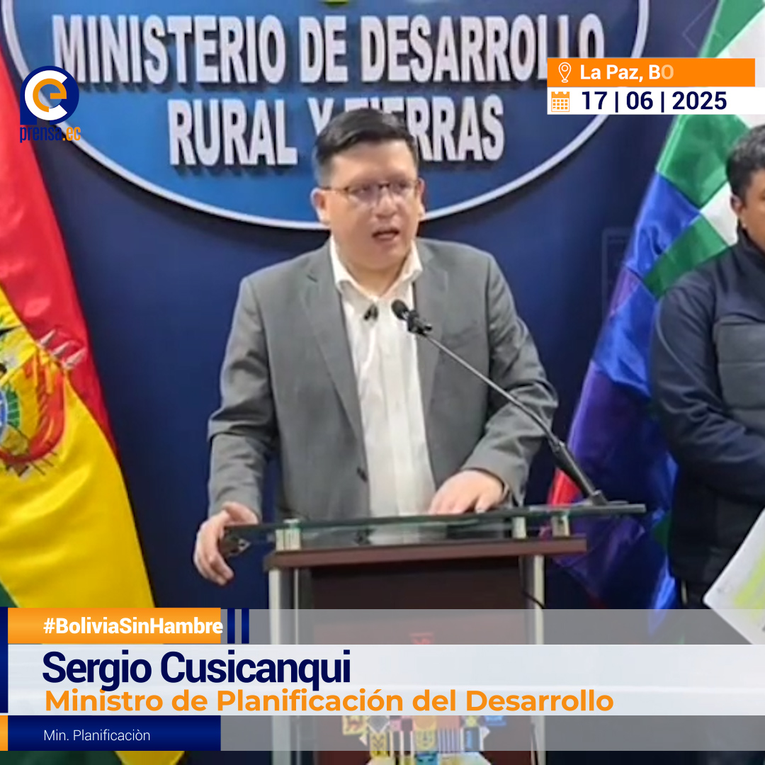 Bolivia rechaza informe de riesgo de hambre