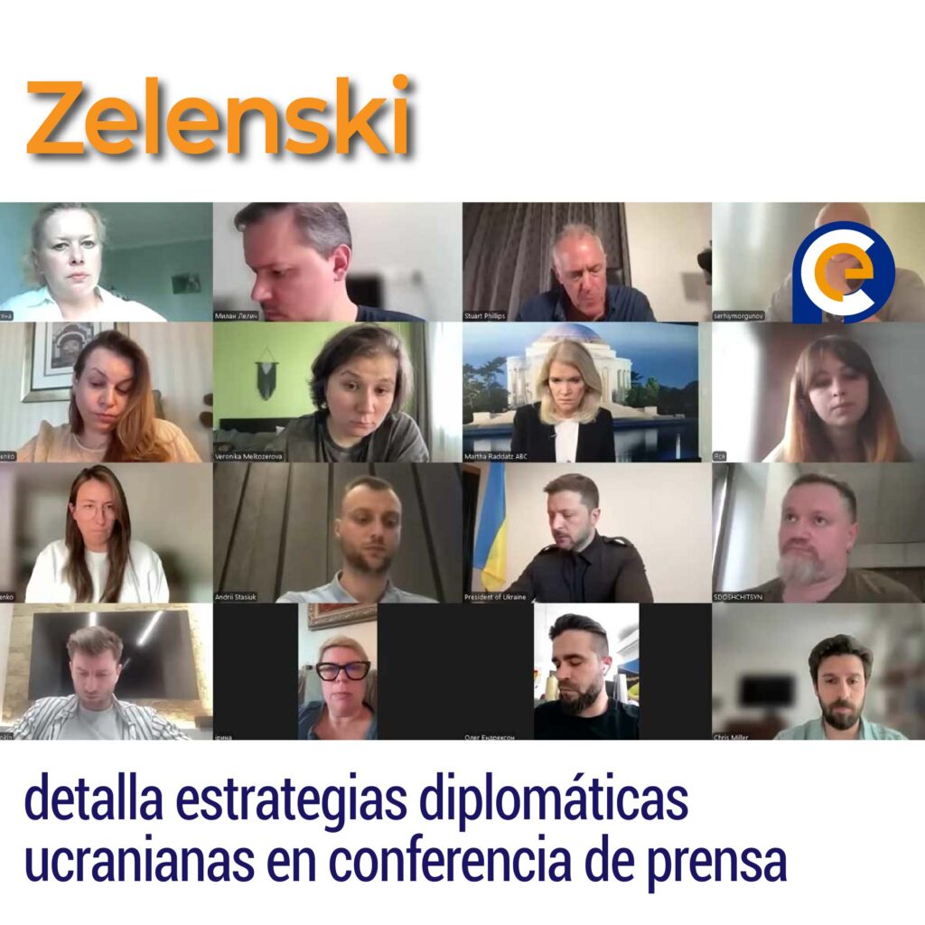 Zelenski detalla estrategias diplomáticas ucranianas en conferencia de prensa