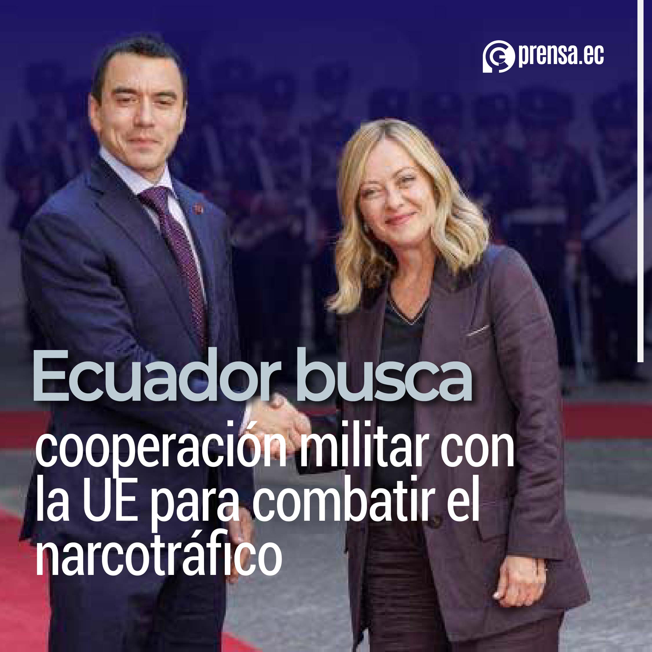 Ecuador busca cooperación militar con la UE para combatir el narcotráfico