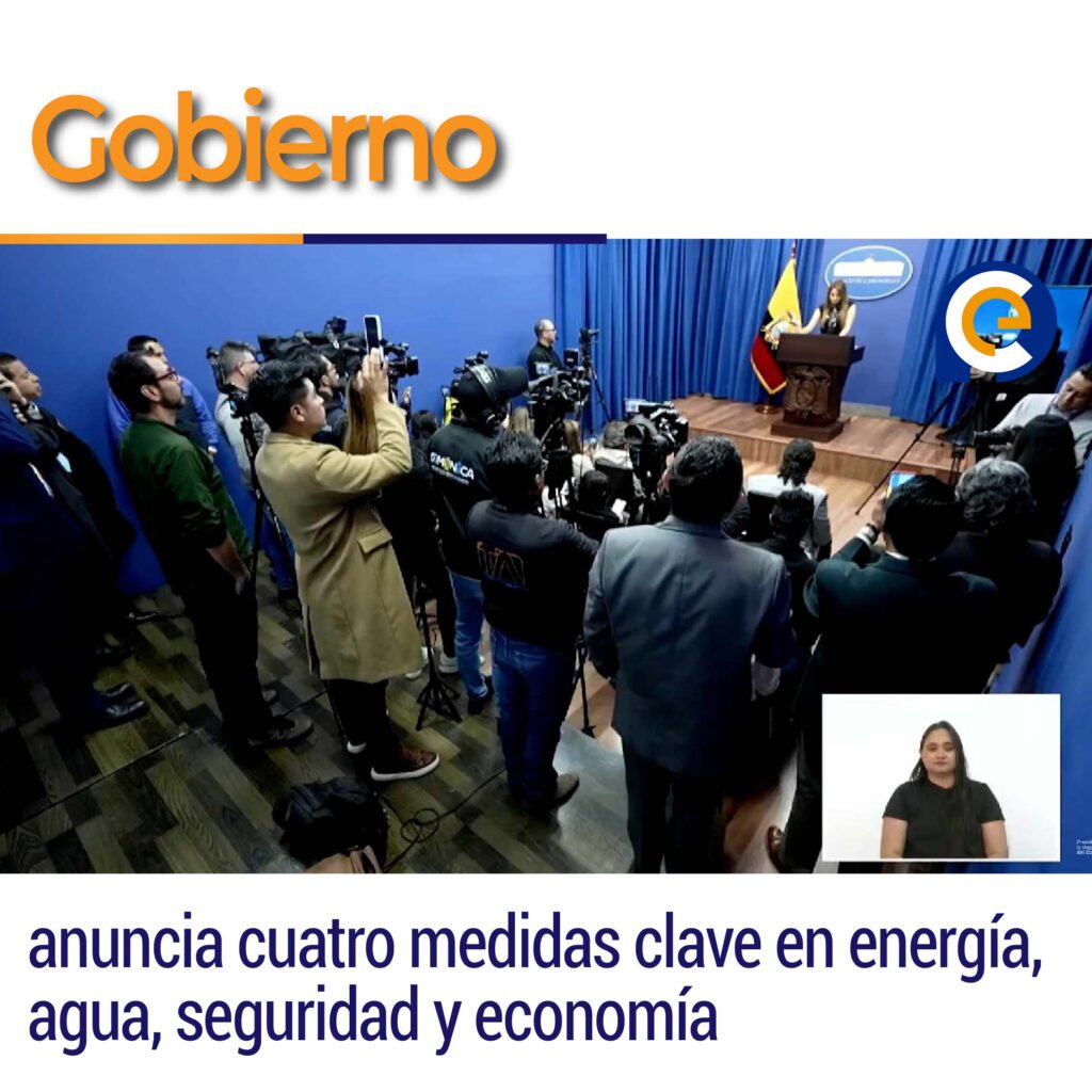 Gobierno anuncia cuatro medidas clave en energía, agua, seguridad y economía