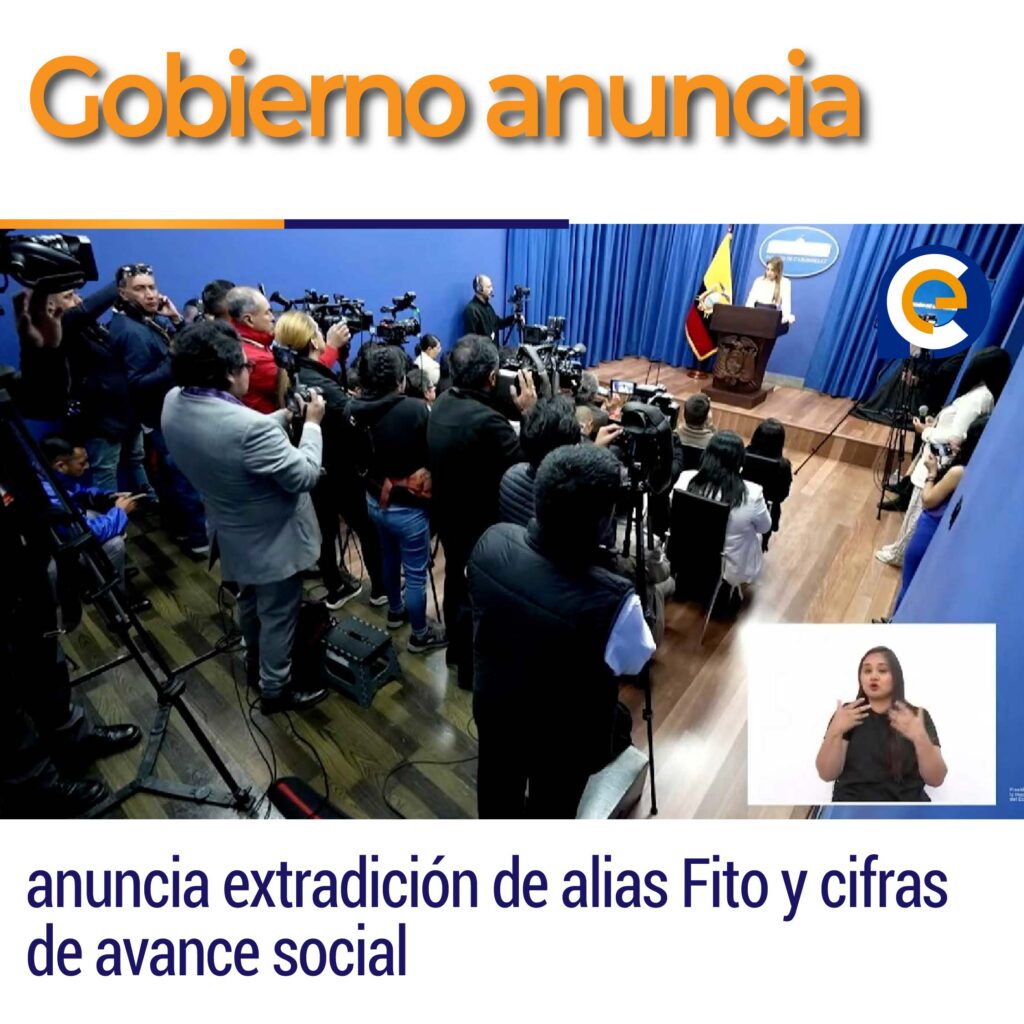Gobierno anuncia extradición de alias Fito y cifras de avance social
