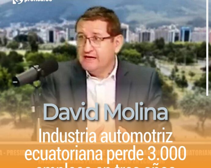 Industria automotriz ecuatoriana perde 3.000 empleos en tres años