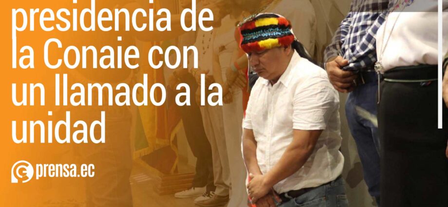 Marlon Vargas asume la presidencia de la Conaie con un llamado a la unidad