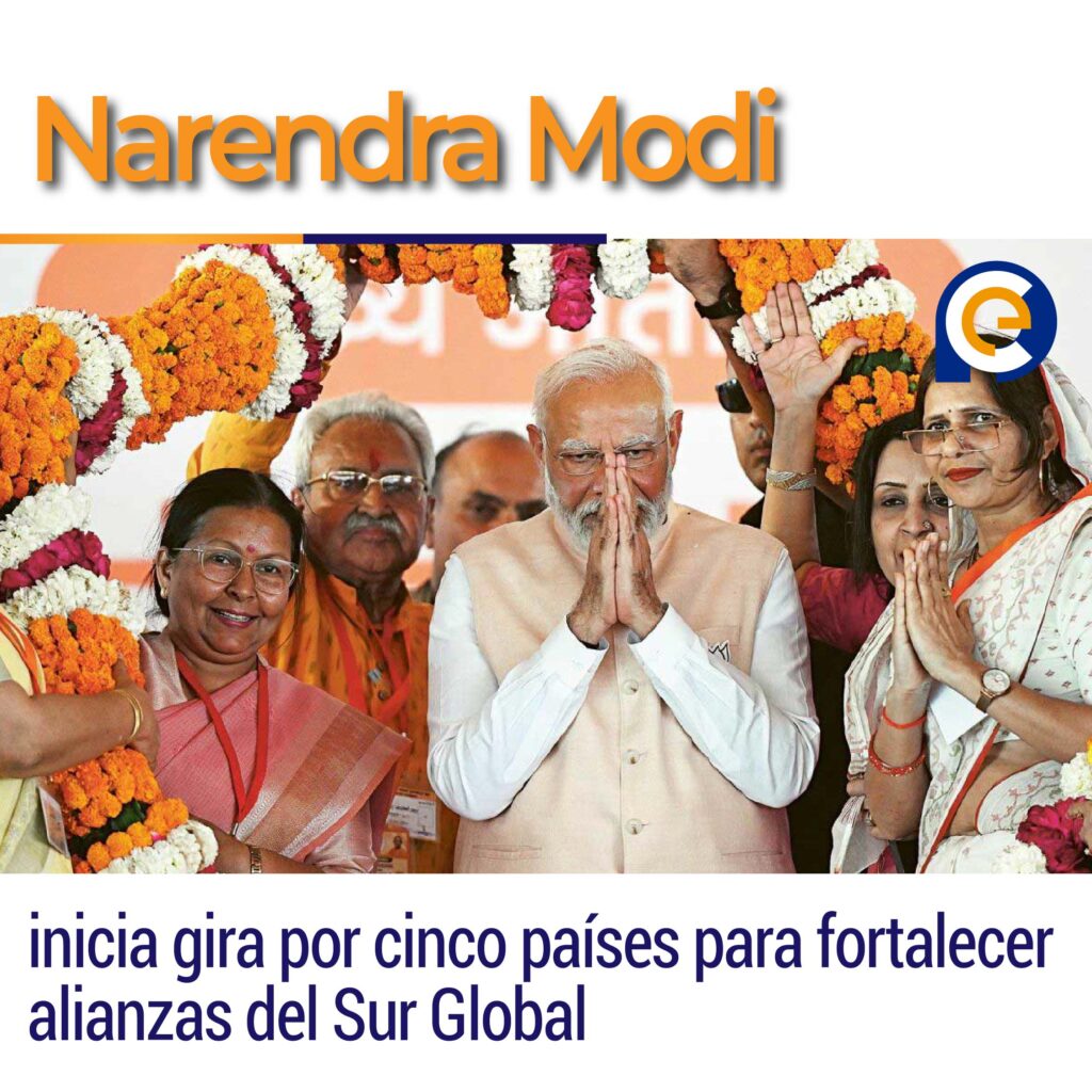 Narendra Modi inicia gira por cinco países para fortalecer alianzas del Sur Global