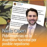 Niels Olsen pide renuncias en la Asamblea Nacional por posible nepotismo