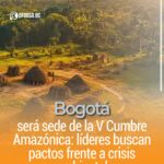 Bogotá será sede de la V Cumbre Amazónica: líderes buscan pactos frente a crisis ambiental