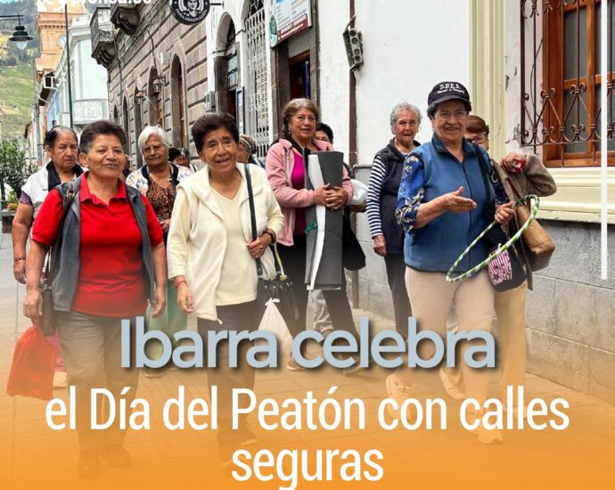 Ibarra celebra el Día del Peatón con calles seguras