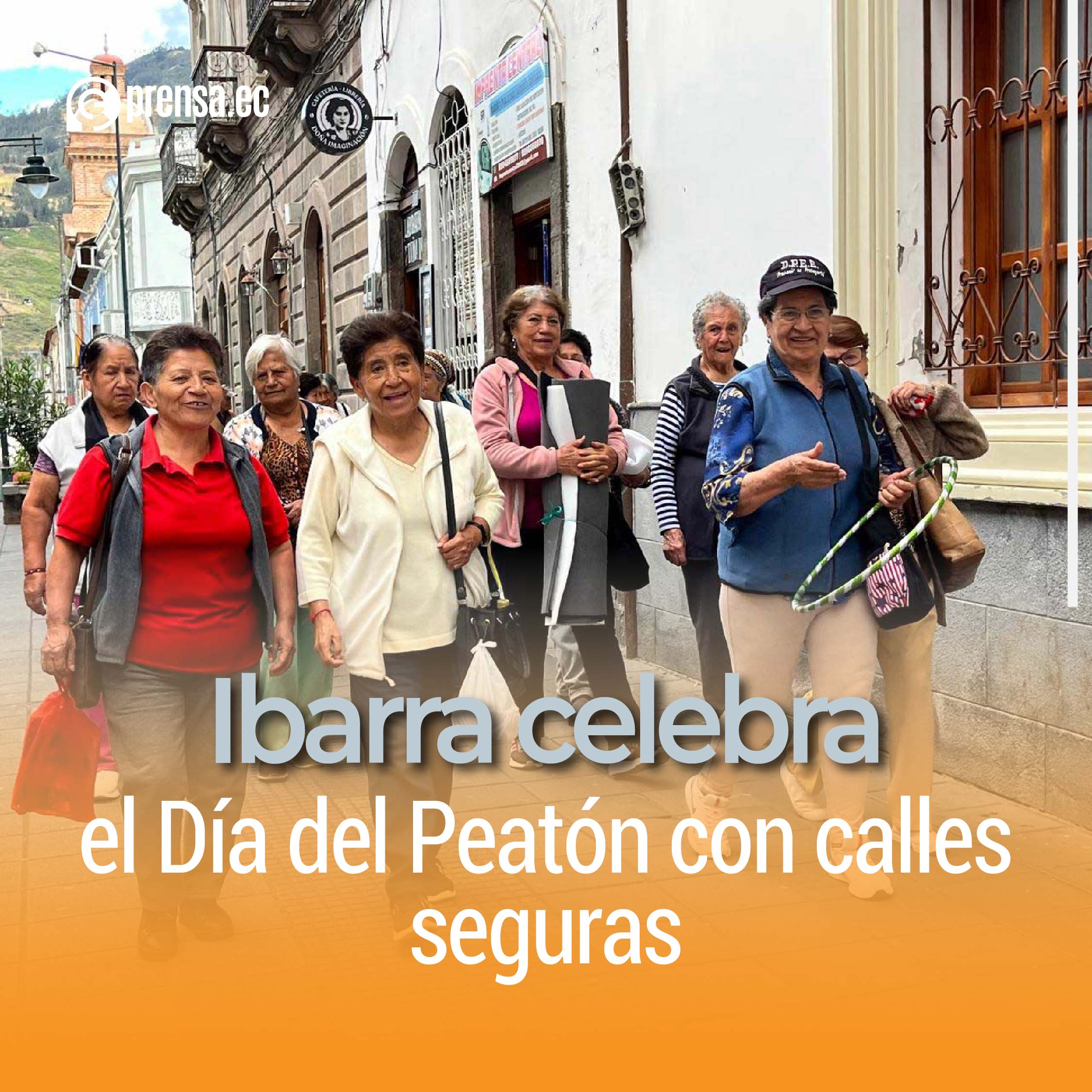 Ibarra celebra el Día del Peatón con calles seguras