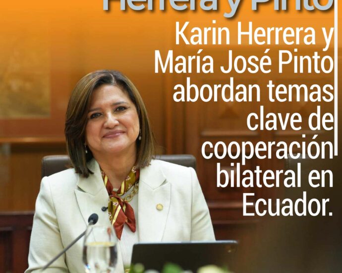 Karin Herrera y María José Pinto abordan temas clave de cooperación bilateral en Ecuador.