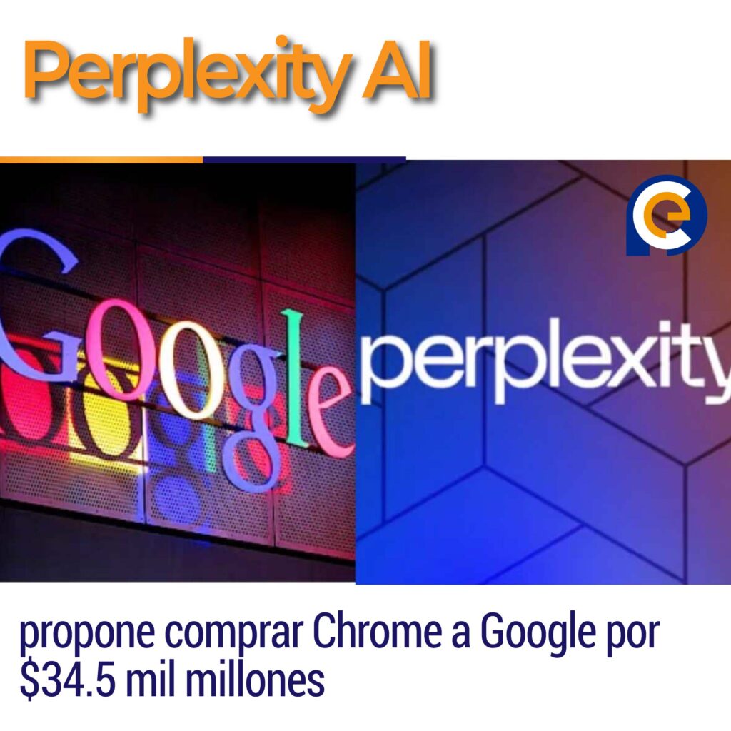 Perplexity AI propone comprar Chrome a Google por $34.5 mil millones