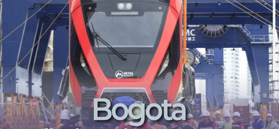 Bogotá recibe los primeros vagones del Metro con apoyo de China