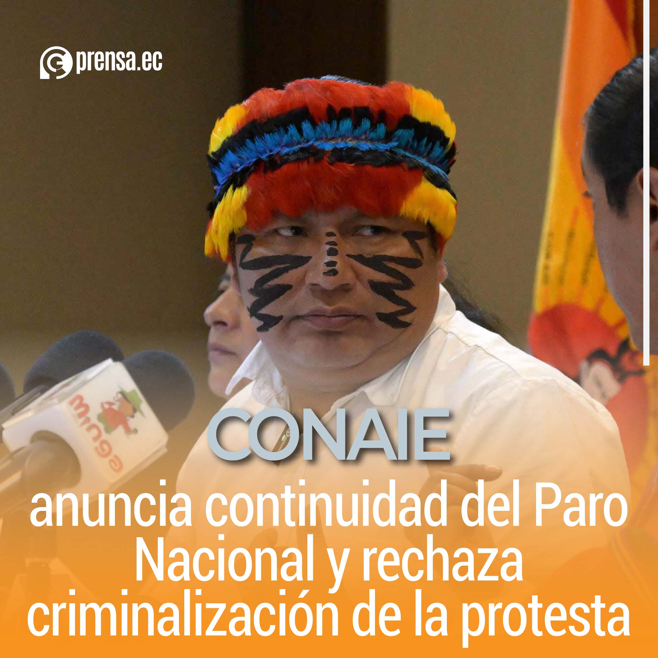 CONAIE anuncia continuidad del Paro Nacional y rechaza criminalización de la protesta