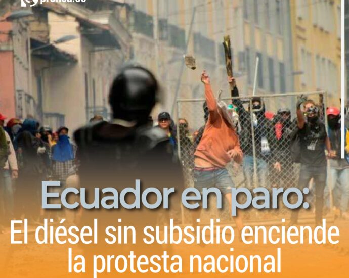 Ecuador en paro: el diésel sin subsidio enciende la protesta nacional