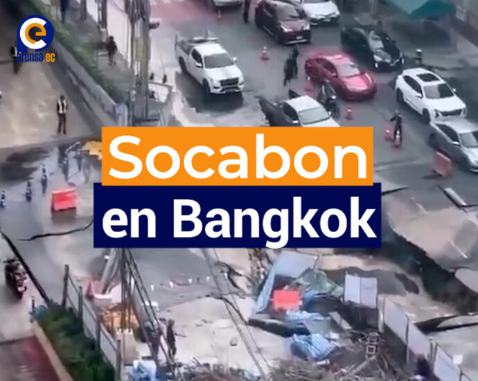 Socavón en pleno centro de Bangkok: evacúan hospital y viviendas