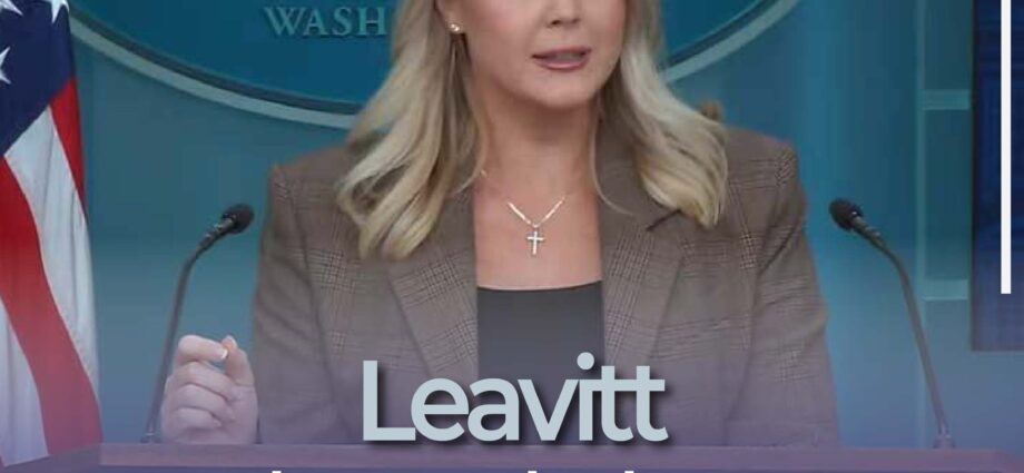 Leavitt anuncia agenda de Trump y medidas contra violencia política