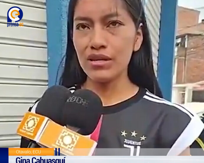Liberan a Gina Cahuasquí, mujer kichwa detenida en protestas