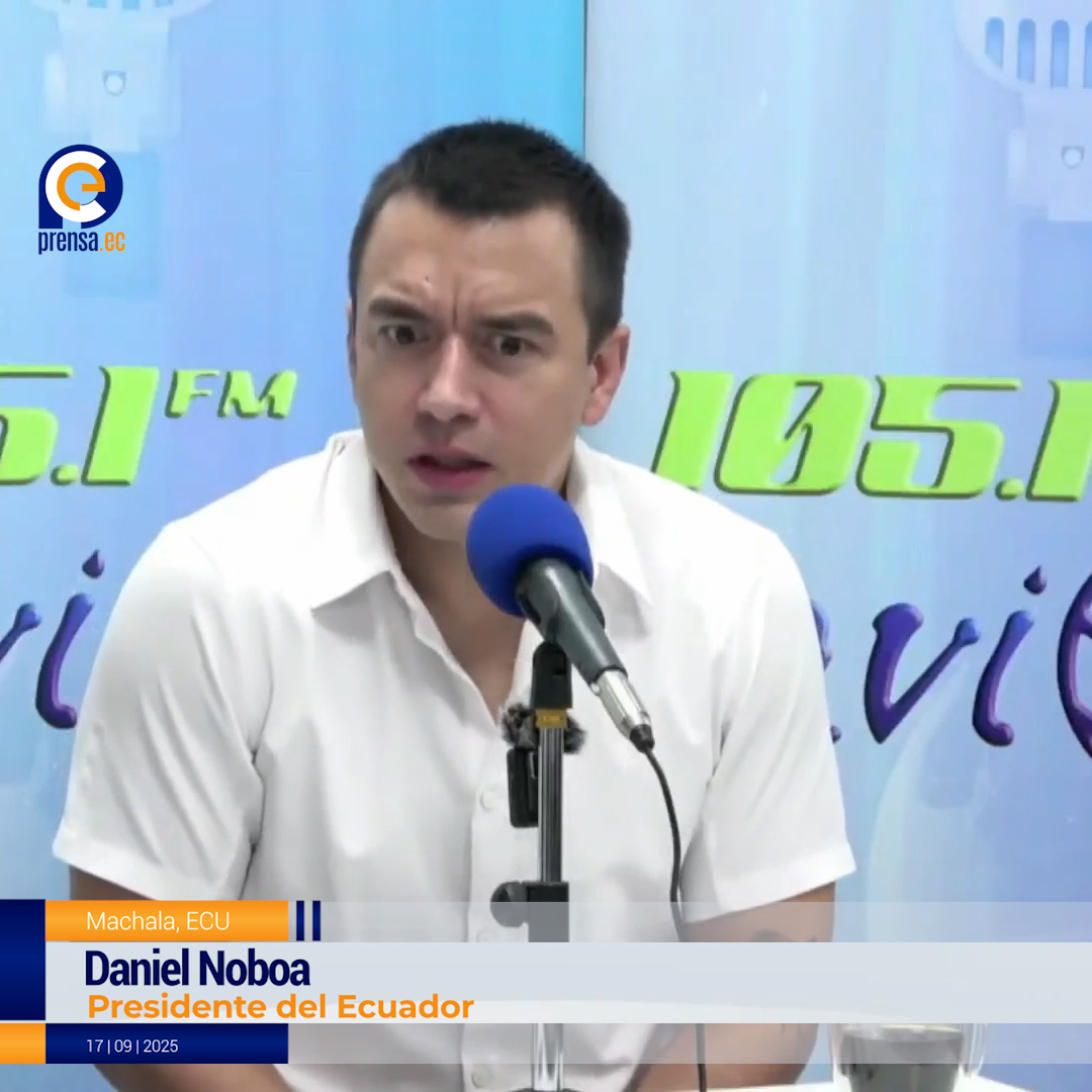 Noboa en El Oro: “El dinero del contrabando ahora va a la gente”