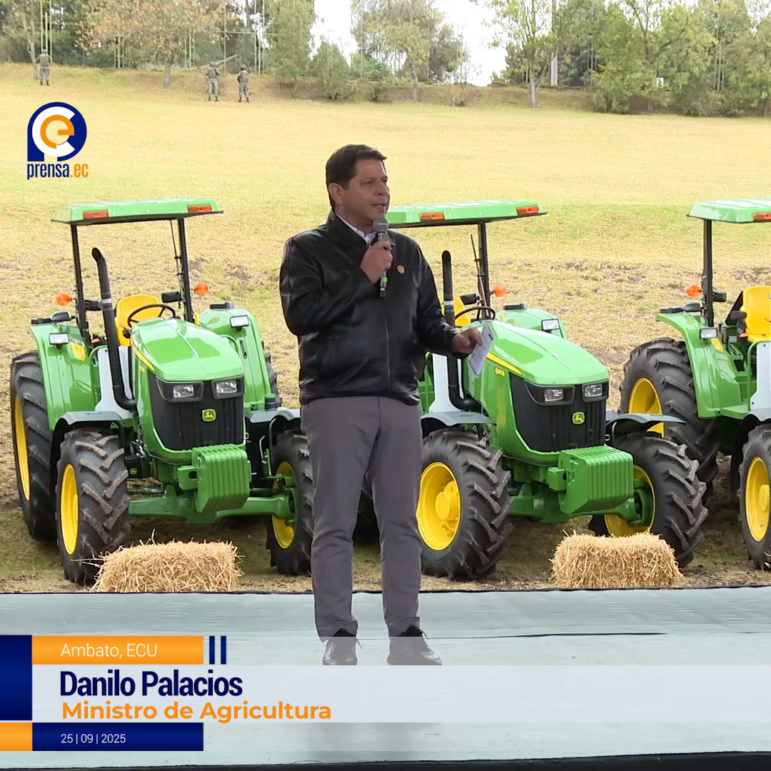 Tractores, bonos y títulos: apoyo masivo al campo ecuatoriano