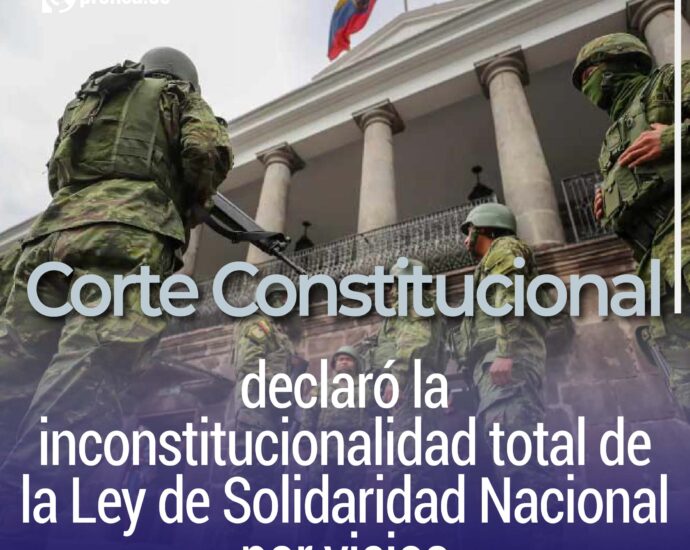 declaró la inconstitucionalidad total de la Ley de Solidaridad Nacional por vicios