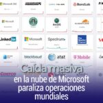 Caída masiva en la nube de Microsoft paraliza operaciones mundiales