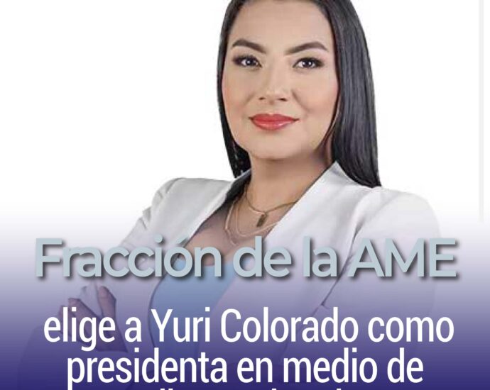 Fracción de la AME elige a Yuri Colorado como presidenta en medio de disputa legal