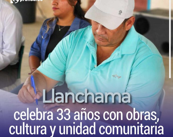 Llanchama celebra 33 años con obras, cultura y unidad comunitaria