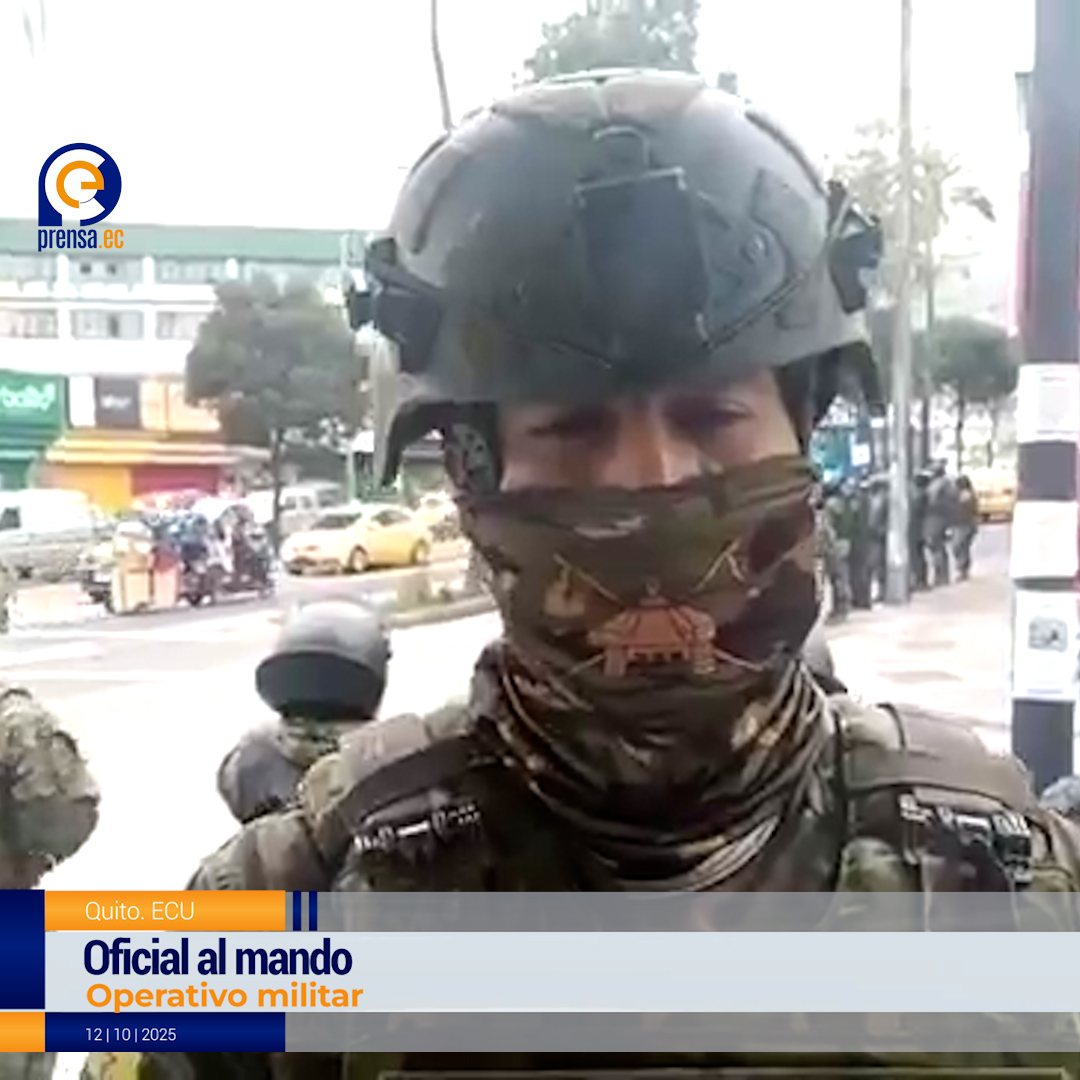 Militares en Quito prohíben concentraciones masivas antes de marcha